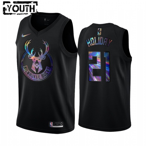 NBA Milwaukee Bucks Trikot Jrue Holiday 21 Iridescent HWC Collection Swingman - Kinder